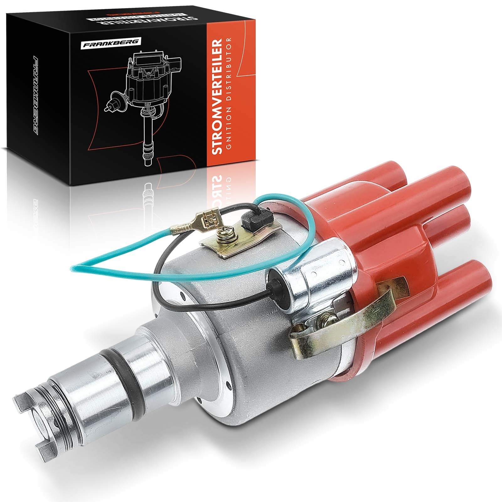 Frankberg Distribuidor de encendido Gasolina Compatible con Kaefer 1.2L Kaefer cabrio 15 1.6L Transporter II Furgoneta 21 23 2.0L Transporter II Plataforma/Chasis 21 26 1.6L 1237013092