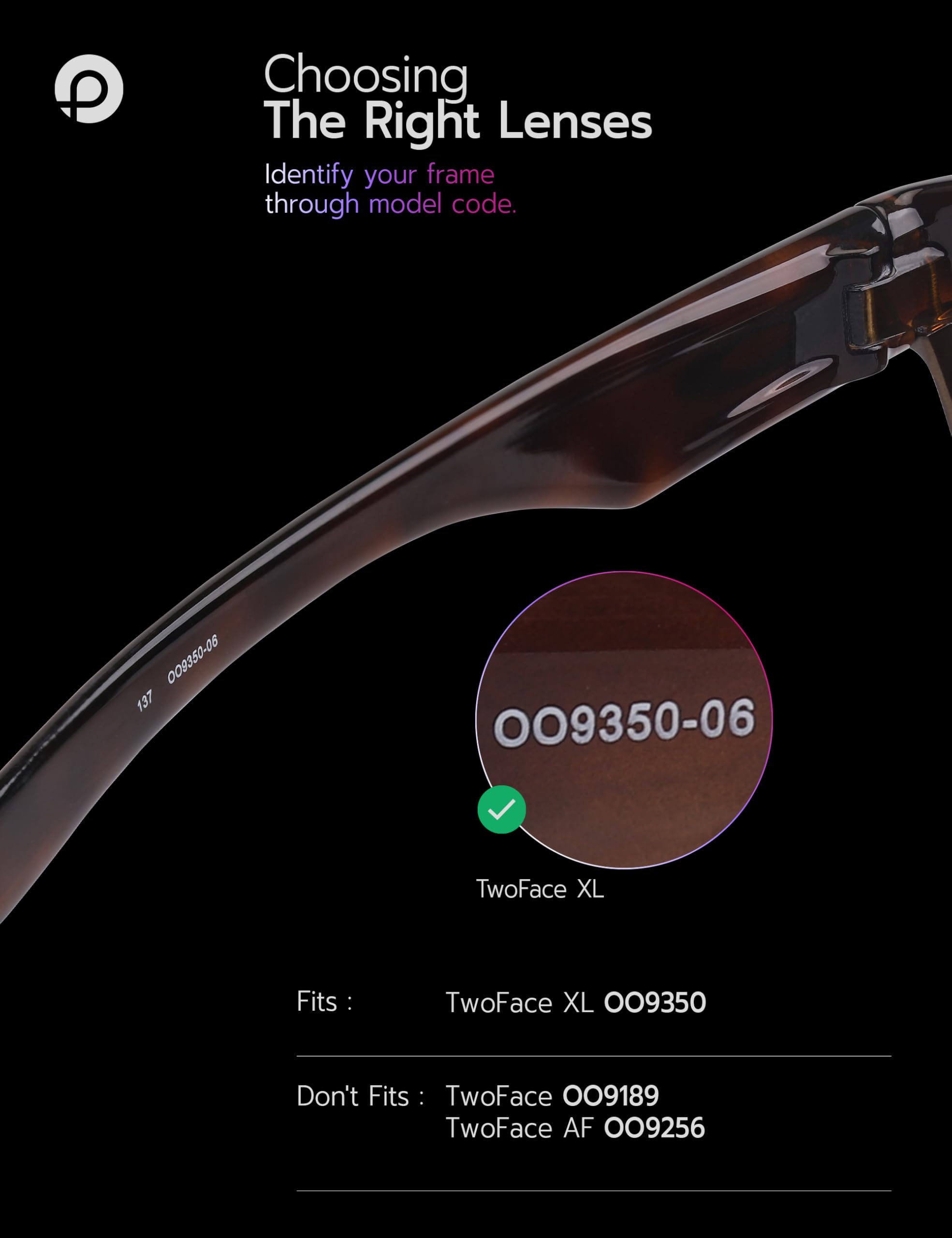 Lenti di ricambio per Oakley TwoFace XL OO9350