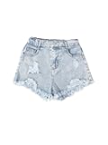 Girl's Jean Shorts Cute Summer Trendy Fashion Ripped Denim Shorts High Waist Straight Leg Clothes Jorts