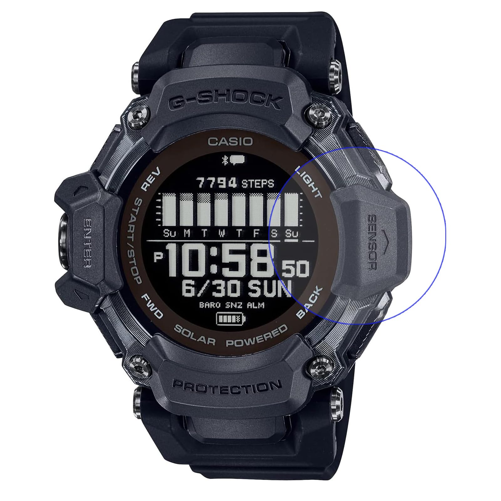 DisscoolDisscool Tempered Glass Screen Film Protector Compatible with Casio GBD-H2000, 0.33mm Protector Anti Scratch Smart Watch Accessory