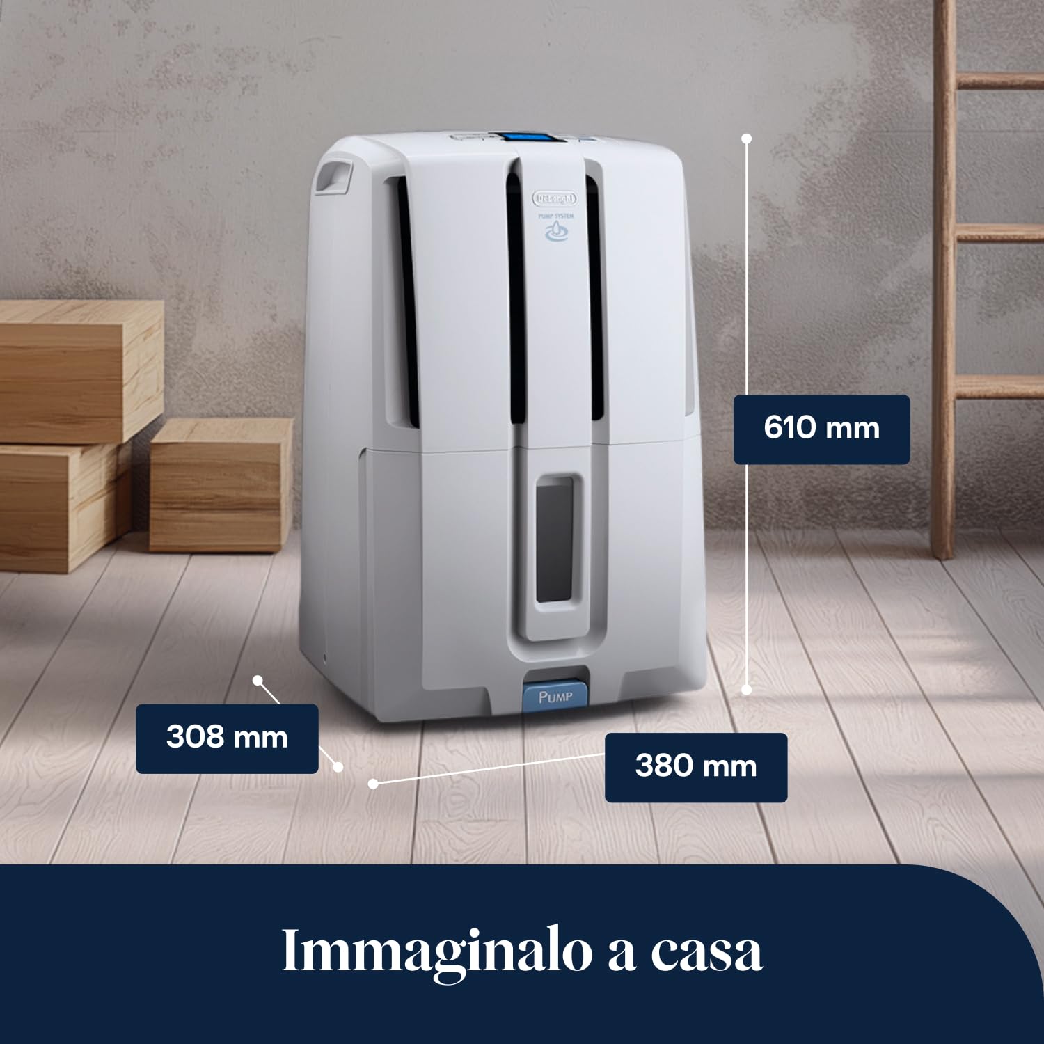 De’Longhi DD230P 7 L 51 dB 540 W Grigio