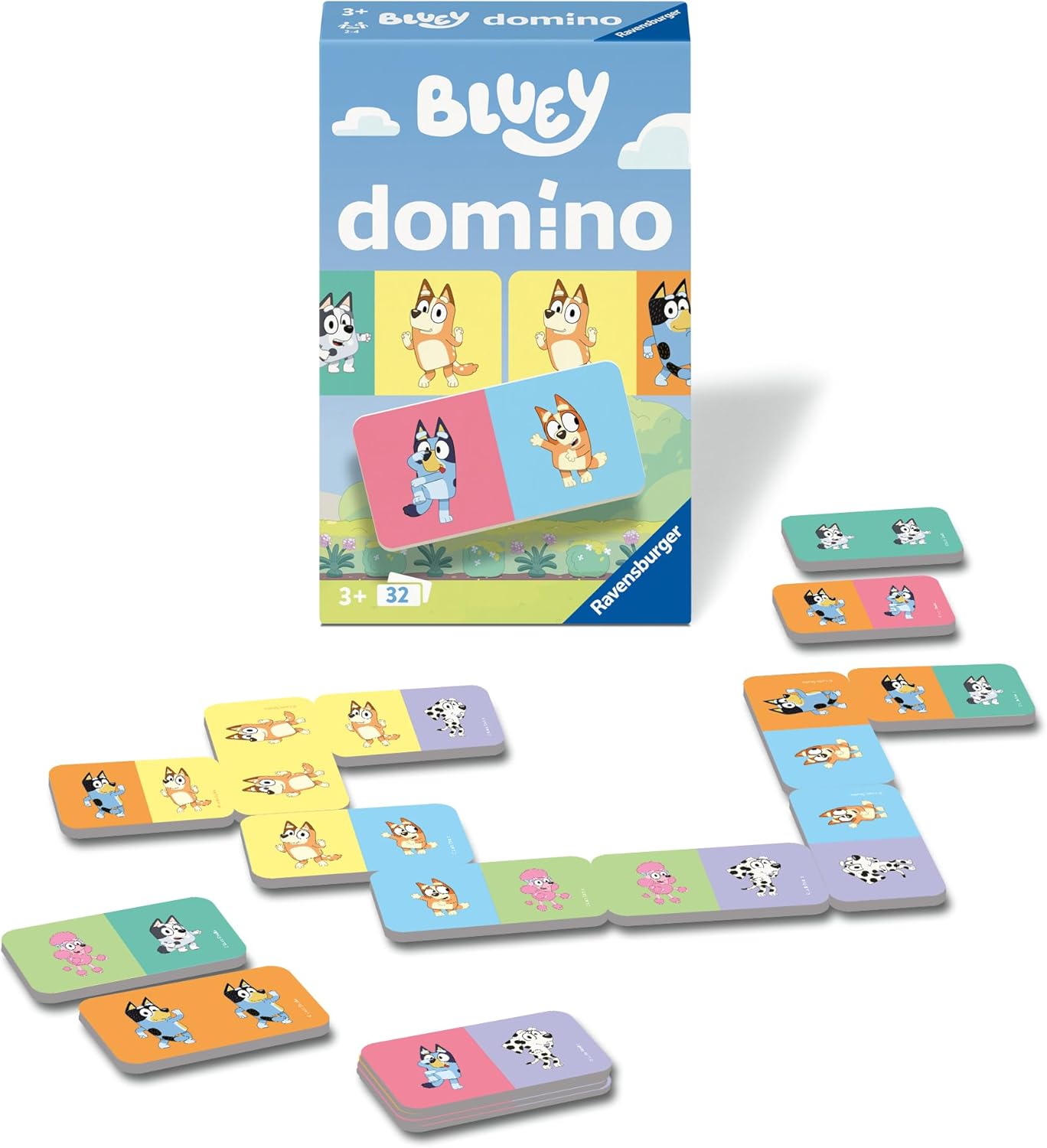 Ravensburger Bluey Domino Reisespiel AB 3 Years
