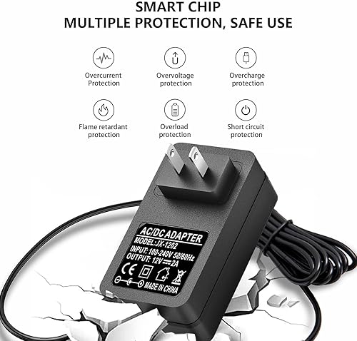 Miniatura 5 de 12V AC/DC Casio Keyboard Charger Power Adapter Compatible for Casio Keyboard WK-1600 WK-1800 WK-1630 WK-3000 WK-3000D WK-3200 WK-3300 WK-3500