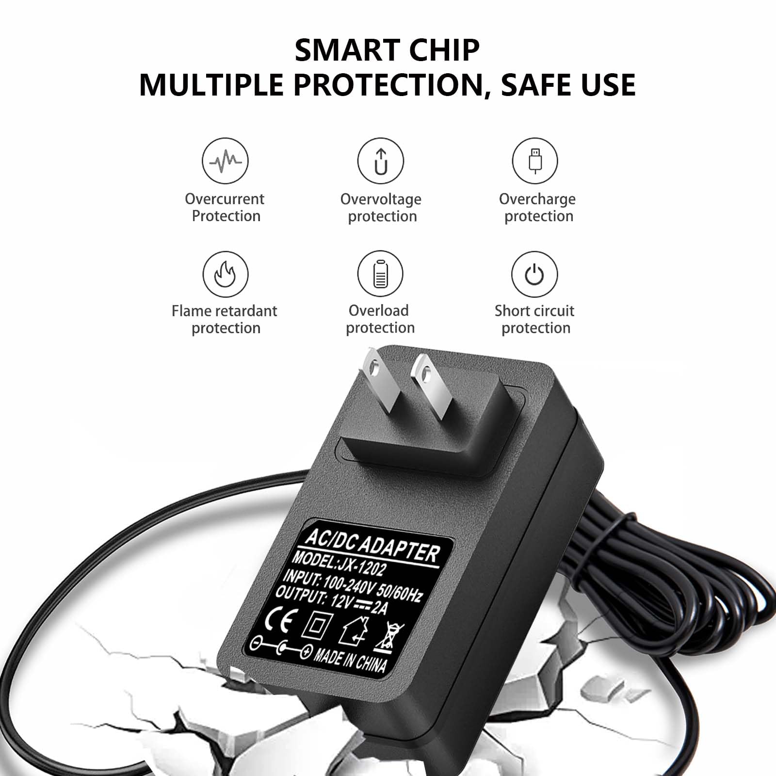 Cargador ESP Adaptador de Corriente 12V Compatible con Reemplazo para Disco Duro Seagate FreeAgent GoFlex Desk PN 9ZQ2P4-500 1TB Recambio Sustituto Replacement