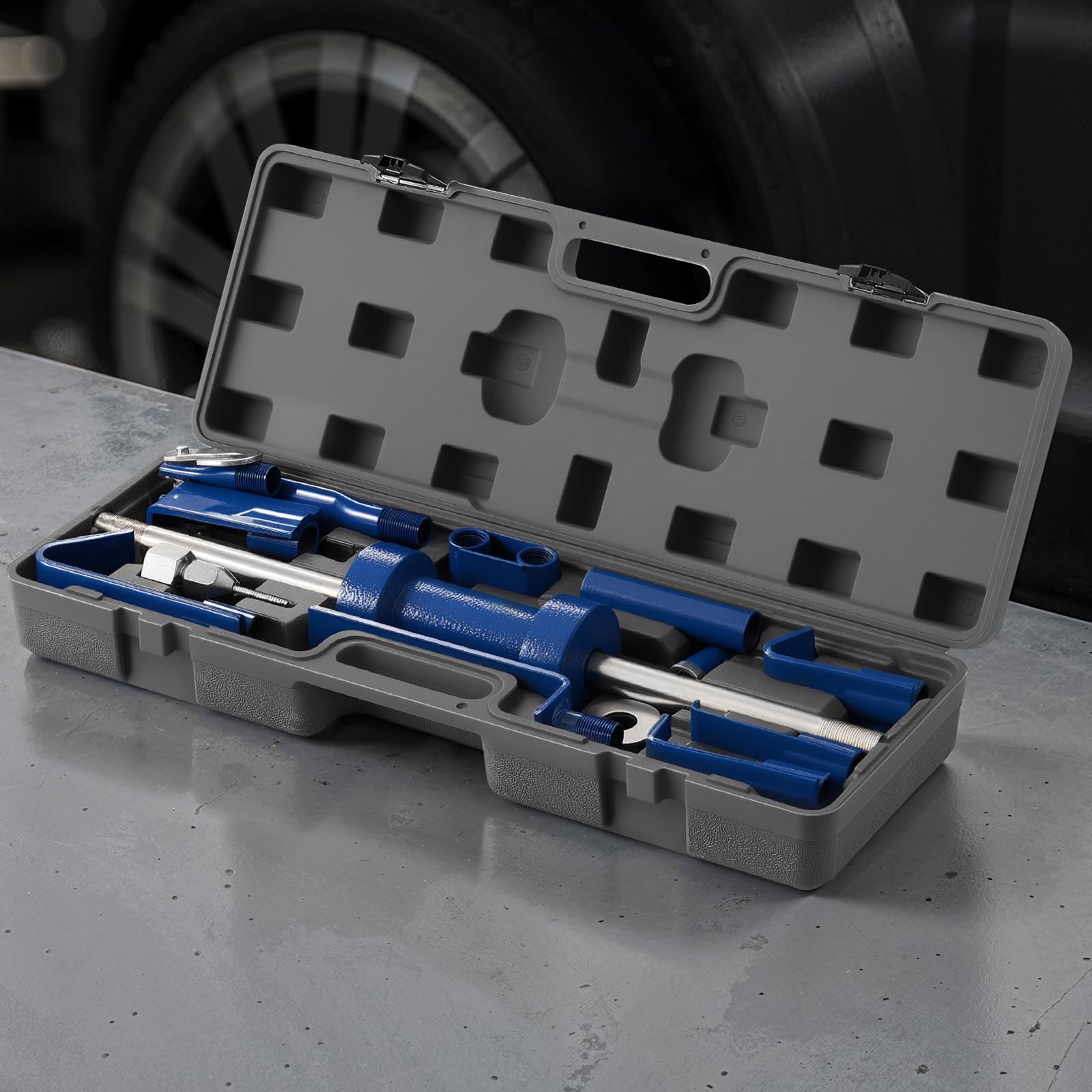 VEVOR Kit di Estrazione Ammaccature, con Martello Scorrevole da 5,89 kg, Strumento di Rimozione Danni Automobilistici per Riparazione Carrozzeria con Custodia, Asta di Prolunga, Impugnatura