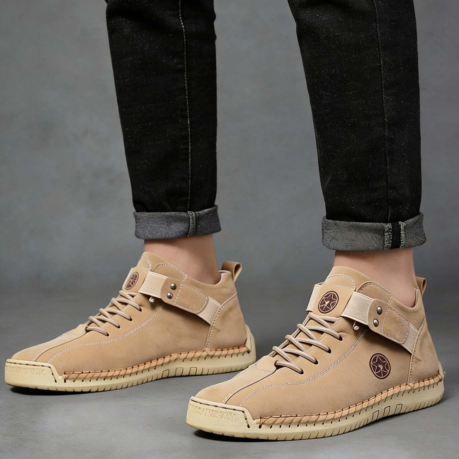 Scarpe da donna comode, in pelle, traspiranti, per il tempo libero, leggere, ortopediche, antiscivolo, per la primavera e l'autunno, per il tempo libero