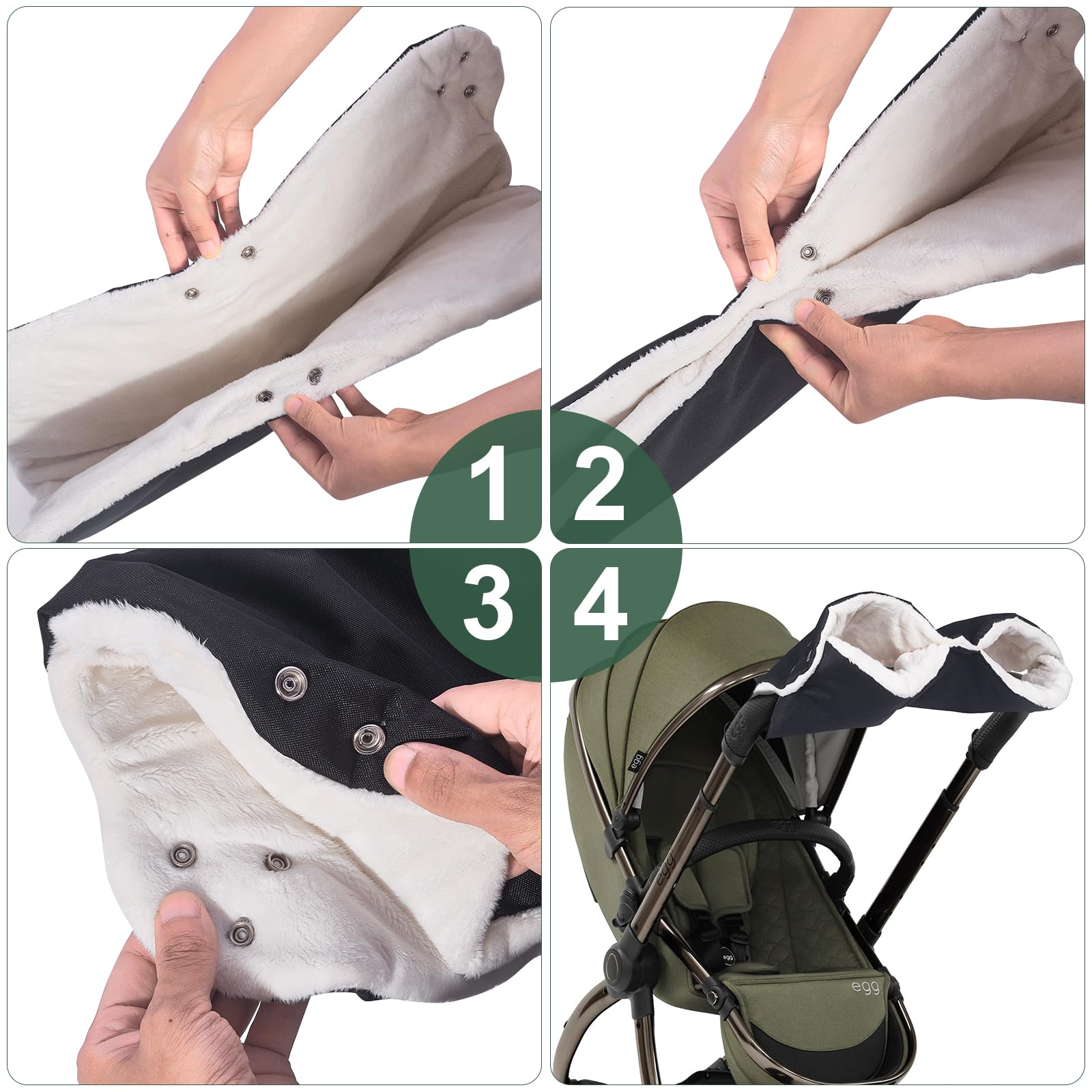 Amazon.com : Pram Hand Muff Baby Pushchair Fleece Hand Gloves