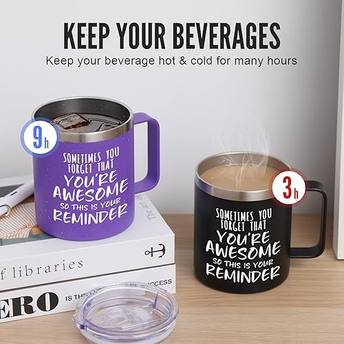 Miniatura 2 de NOWWISH Regalos Inspiradores para Hombres y Mujeres, Taza de Café "Sometimes You Forget You're Awesome", Regalos de Agradecimiento, Regalos