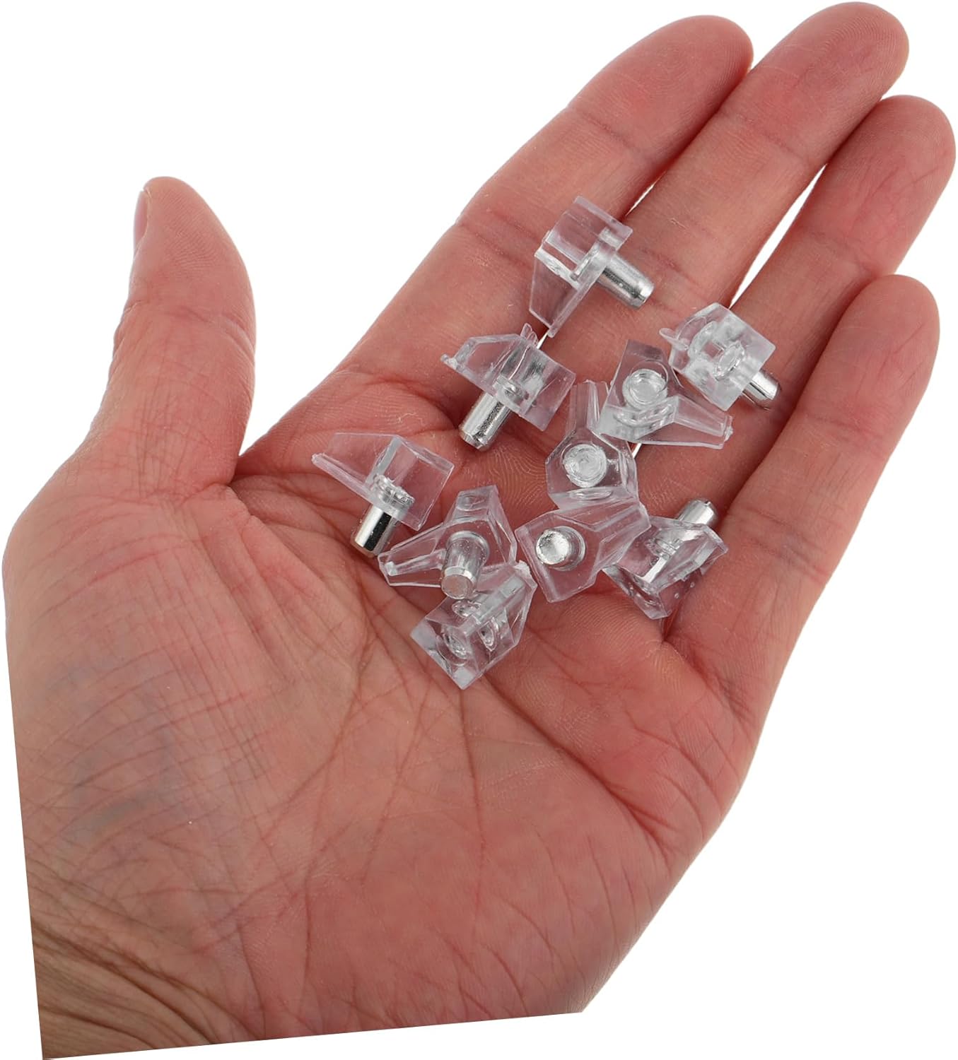 500pcs Cabinet Support Pegs Kitchen Shelf Support Brackets for Cabinets Bookcases Wardrobes