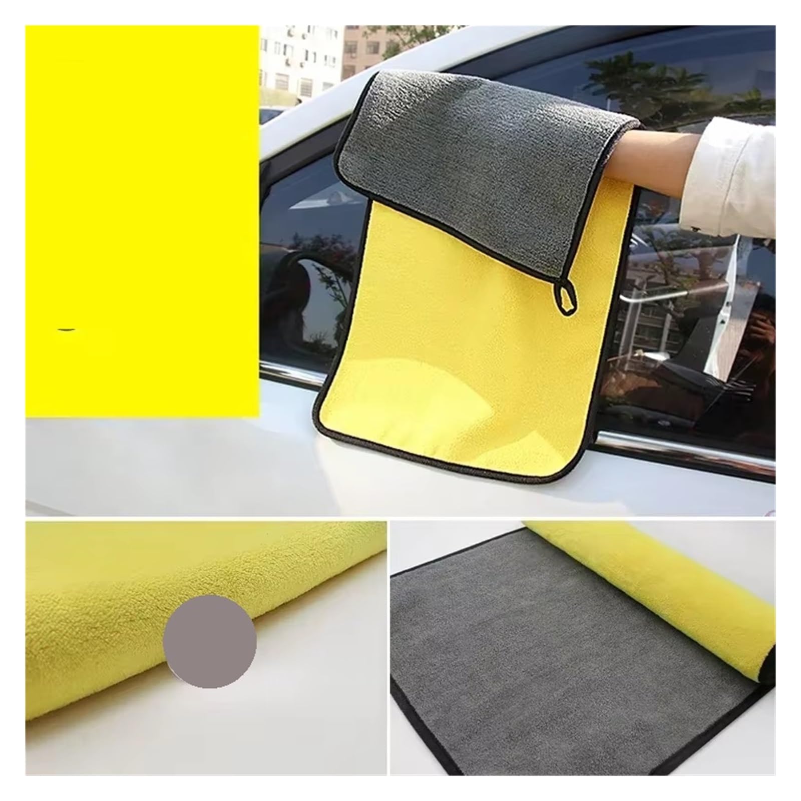 10-20PCS Ultra Fiber Car Wash Towel - Microfiber Coral Fleece Cleaning Cloth for Home and Care 30x60x20pcs — view 4