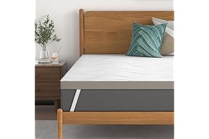 Sleepmax Firm Mattress Topper 4 Inch Queen Size: Extra Firm Mattress Pad...