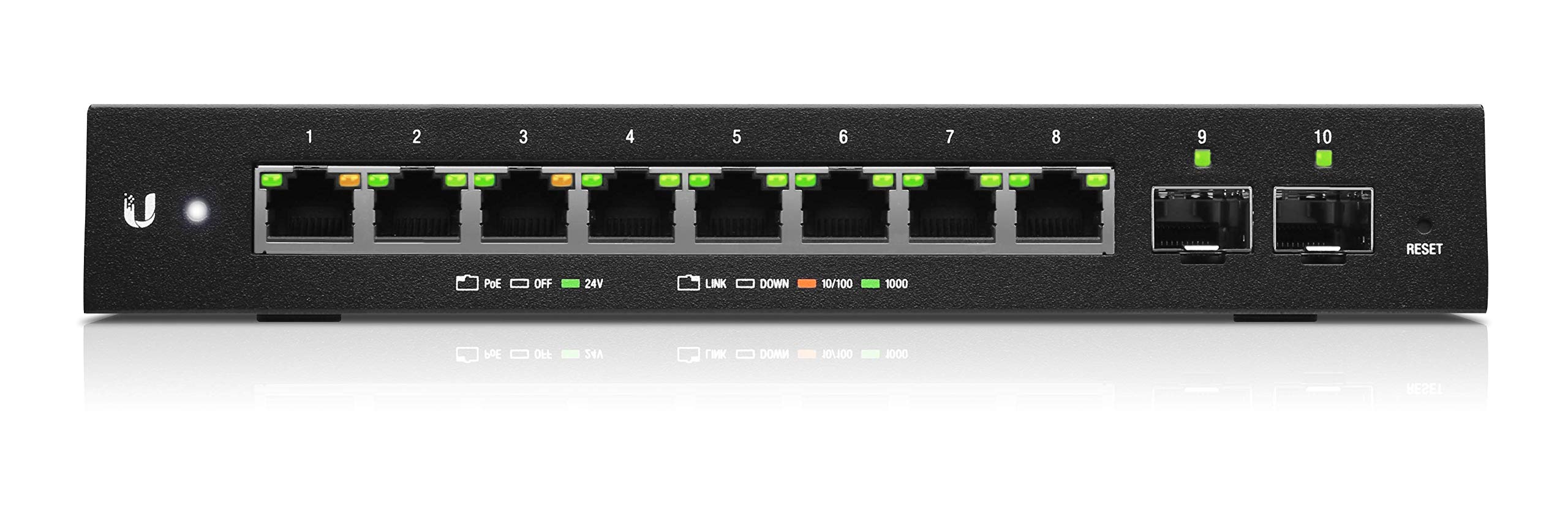 EdgeSwitch 10X (ES-10X) Ubiquiti 中古美品 Ubiquiti EdgeSwitch 10XP 10-Port Gigabit PoE Switch ES-10XP B&H