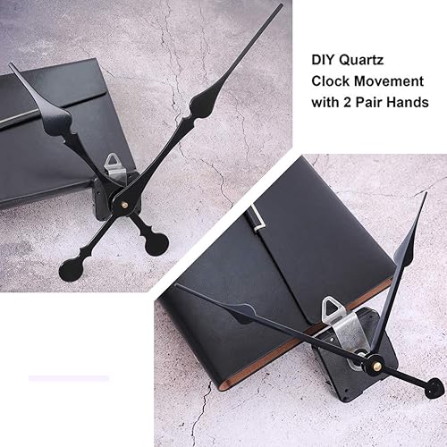 Miniatura 5 de EMOON Mecanismo de movimiento de reloj de alto par con agujas de pala de 11 pulgadas de largo, kit de motor de reloj de cuarzo para reloj de