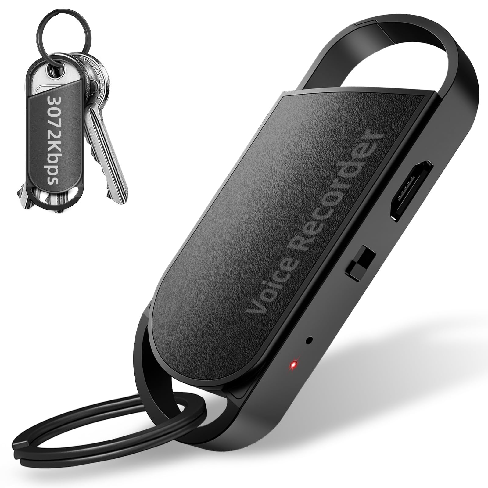 Amazon.co.jp: 64GBボイスレコーダー 小型、3072kbps音質録音