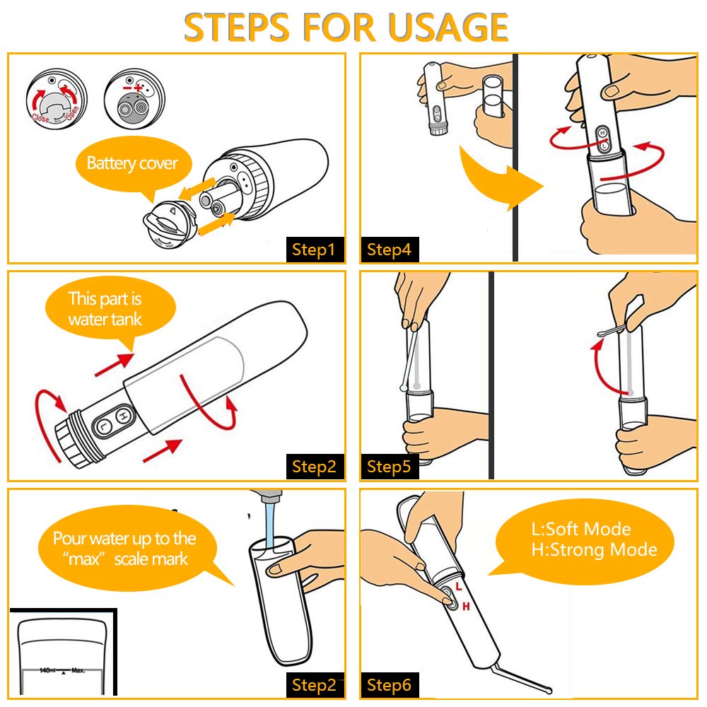 BIDETLITY Doccia Intima 2.0 Portatile - Senza BPA, Sostituto Salviette Umide, Con Borsa - Foto 8