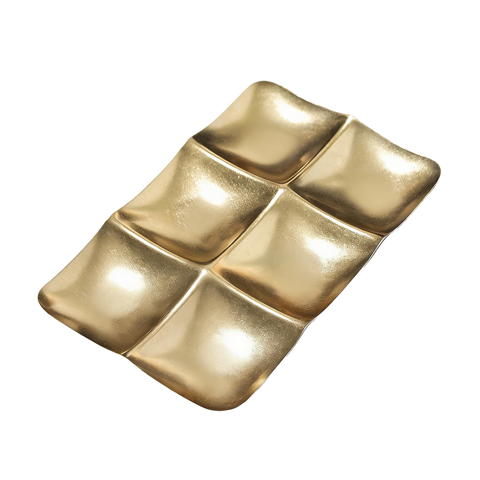 Vassoio per Snack e Stuzzichini Decorativo Portatile | Snack a Griglie Multiple Per l'uso in Cucina, Soggiorno, Sala da Pranzo, Tavolino, per Pane, Frutta, Dolci e Festival