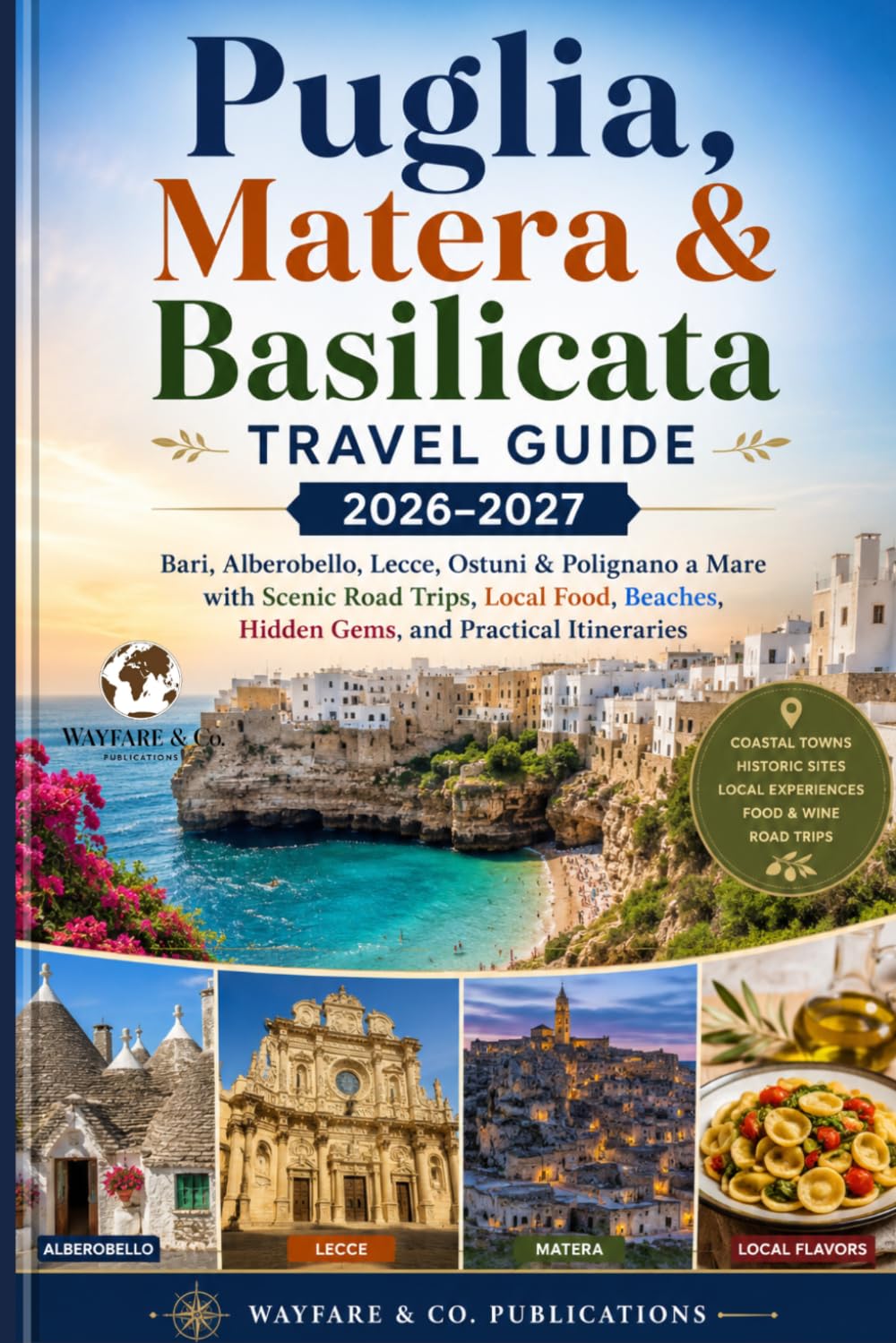 Puglia, Matera & Basilicata Travel Guide 2026–2027: Bari, Alberobello, Lecce, Ostuni & Polignano a Mare with Scenic Road Trips, Local Food, Beaches, ... (Wayfare & Co. Travel Guides Series)