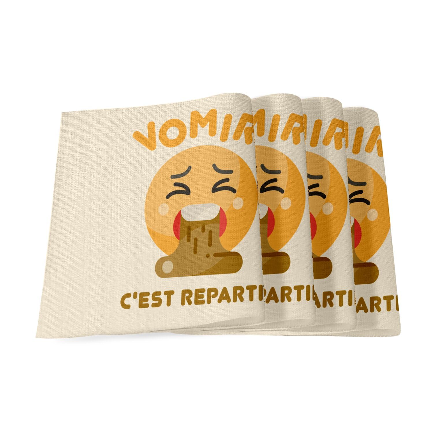 Protégez votre mobilier pendant la fête avec nos grands sets de table en lin pour apéro