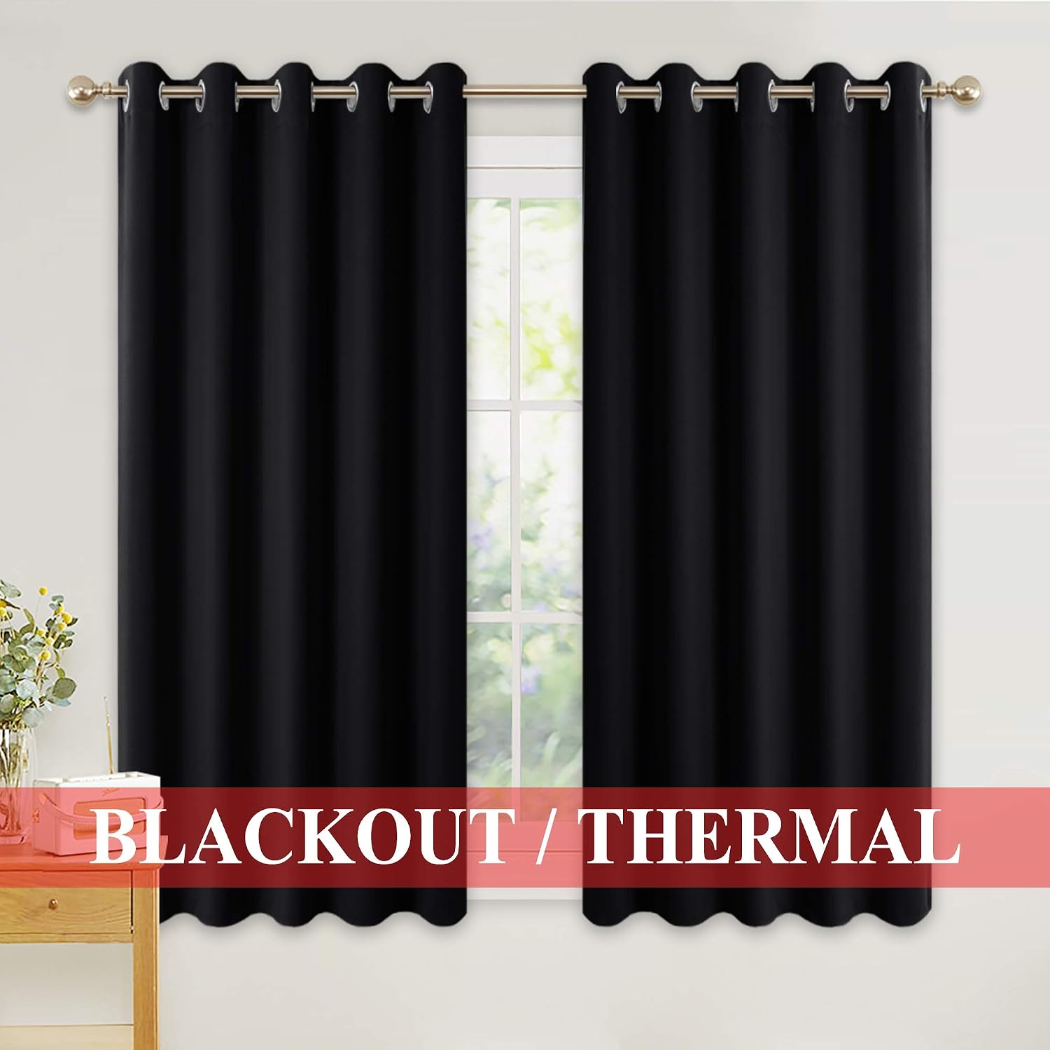 PONY DANCE Shading Blackout Curtains - Image 3