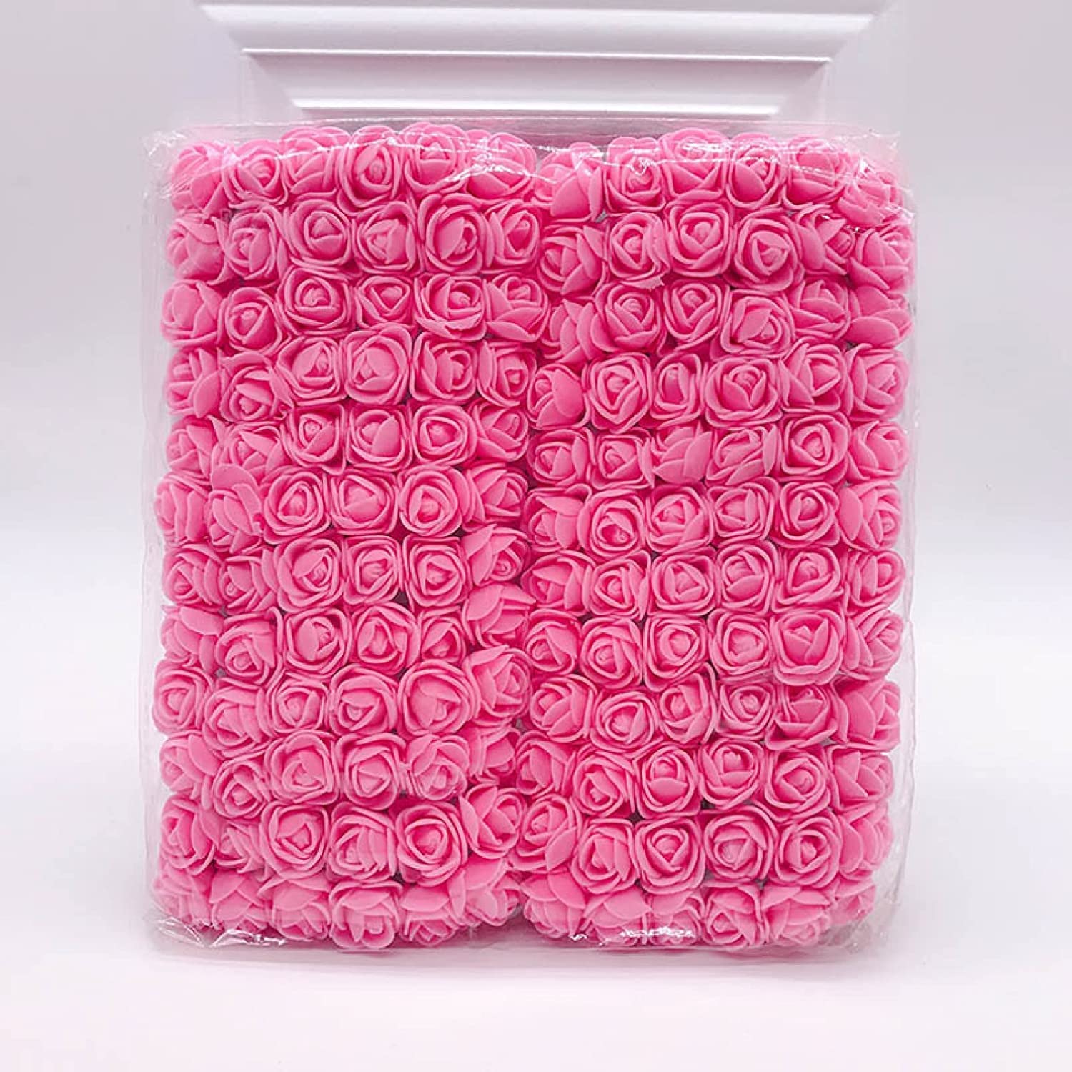 144 sztuk 2cm róża z pianki sztuczny bukiet kwiatów wielokolorowa róża ślubna dekoracja kwiatowa Scrapbooking sztuczny kwiat róży