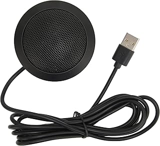 KIMISS Omnidirectional Microphone Laptop Microphone Iron Conference Microphone 360 Degrees Omnidirectional Pickup Plug And Play Noise Reduction Omnidirectional Microphone