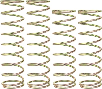 4PCS Shock Absorbers Spring for ARRMA1/8 Outcast Kraton Notorious 6S 1/7 Fireteam Big Rock, 2.0mm Steel Shock Spring Absorption Replace ARA330780 ARA330782,Front 80mm / Rear 90mm Colorful