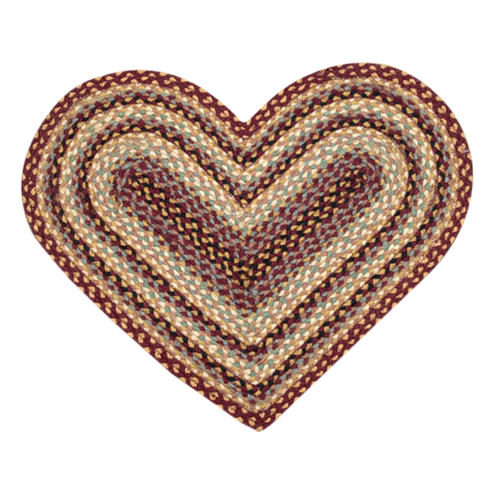 Earth Rugs Rug, 20 by 30", Burgundy/Gray/Crème