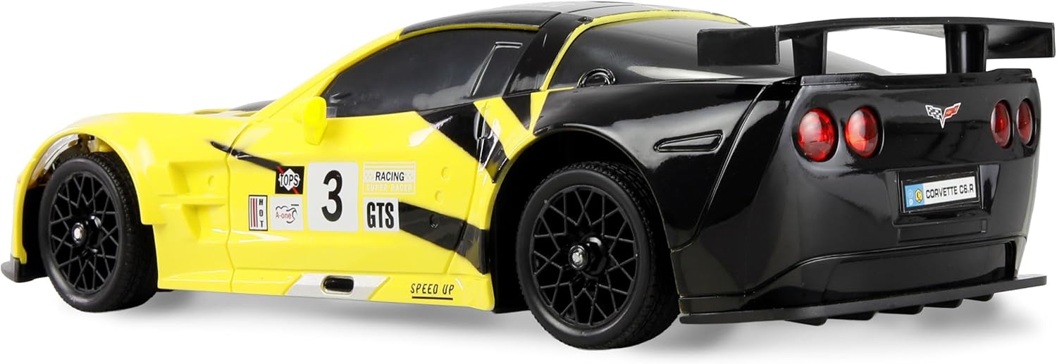 Amewi Corvette C6.R Drift Car 1:18 RTR Yellow Remote Control RC