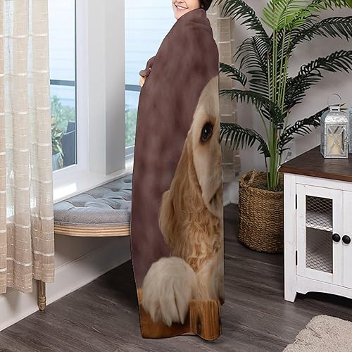 Miniatura 4 de Cocker Spaniel - Manta para cachorros, regalos para niñas, manta de forro polar suave para cumpleaños para niñas, manta para sofá cama, 60 x 80