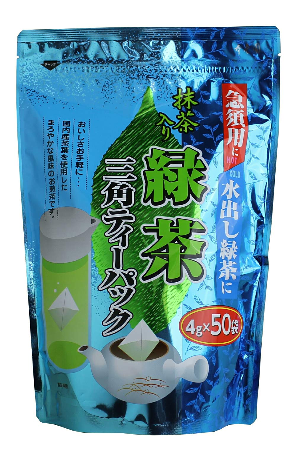 Japan Green 抹茶 3パックセット Amazon | 寿老園 抹茶入り緑茶 三角ティーパック 50袋×3袋 | 寿老園