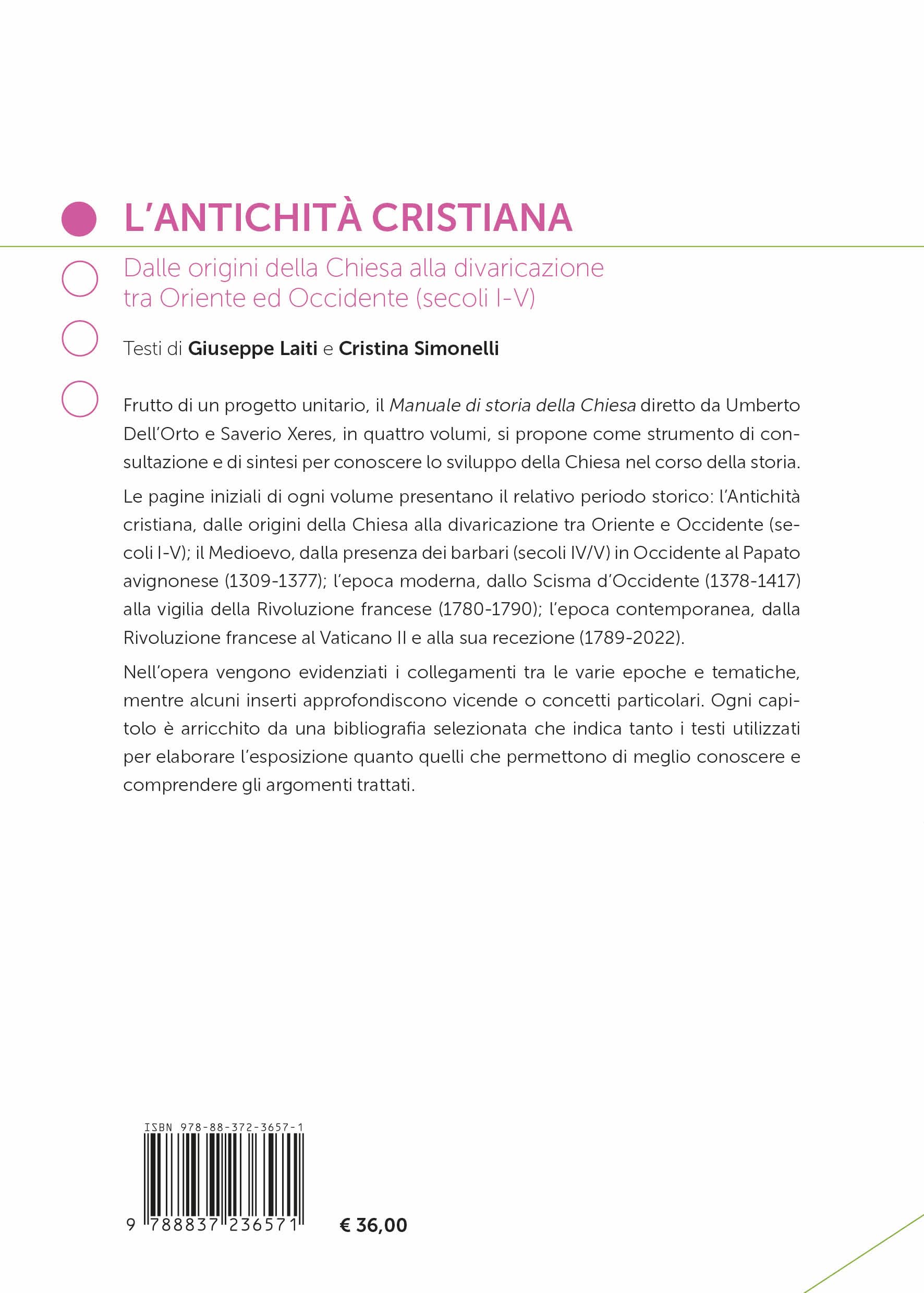 Manuale di storia della Chiesa. Nuova ediz.. L' antichità cristiana. Dalle origini della Chiesa alla divaricazione tra Oriente ed Occidente (secoli I-V) (Vol. 1)