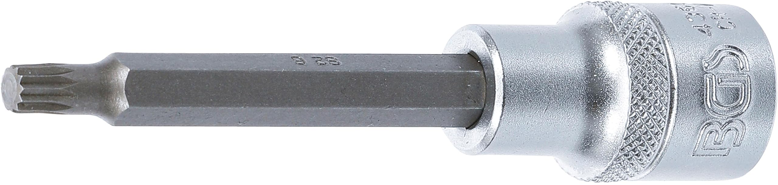 BGS 4360 | Douille à embouts | longueur 100 mm | 12,​5 mm (1/​2") | denture multiple intérieure (pour XZN) M6