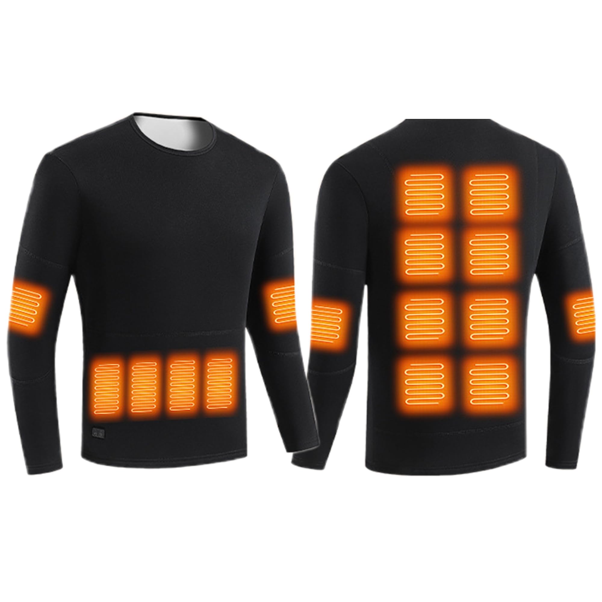 Camiseta Térmica Eléctrica con 16 Zonas Calefaccionadas, Capa Base con 3 Niveles De Calefacción para Senderismo, Motocicleta