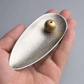 Amazon｜お香立て 線香立て ブロンズ シルバー 2個セット シンプル