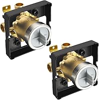 Vista 6 de Válvula de ducha para Delta R10000-UNBX, conexión de 4 puertos de 1/2 pulgada, 1 paquete, kit de válvula R10000 compatible con Delta MultiChoice 13