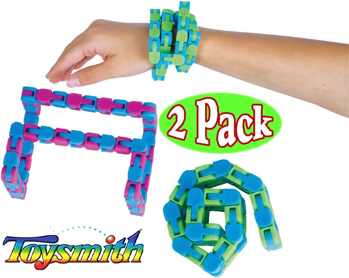 Toysmith Wacky Tracks Blue/Green & Blue/Pink Gift Set Bundle - 2 Pack image 2