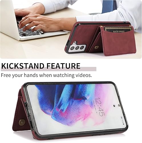 Miniatura 6 de Asuwish Funda de teléfono para Samsung Galaxy S21 Glaxay S 21 5G de 6.2 pulgadas con protector de pantalla de vidrio templado y soporte de tarjeta