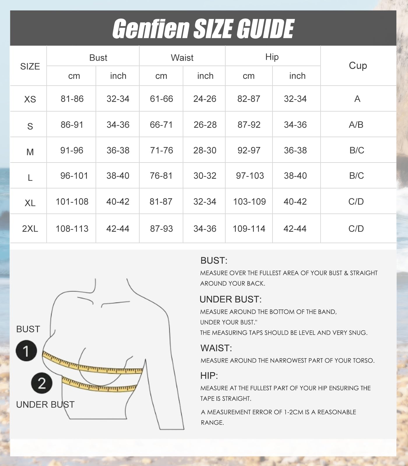 Genfien Conjunto de Bikini Top Triangular Tanga Traje de Baño Estampado Floral Cuello en V Dos Pieza