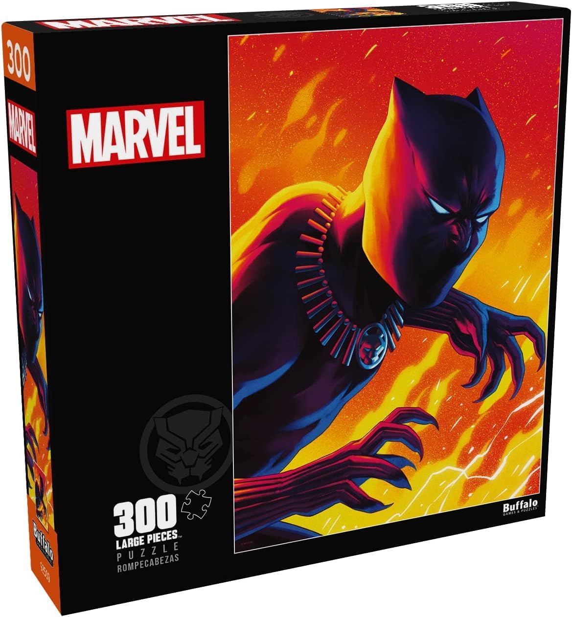 Buffalo Games - Marvel -Tales: Black Panther #1-300 Piece Jigsaw Puzzle for Adults -Challenging Puzzle Perfect for Game Nights - Finished Size is 21.25 x 15.00