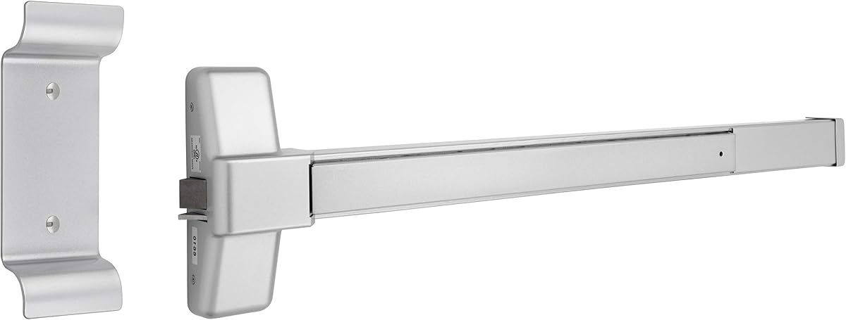 Tell Manufacturing EX100001 Barra de pánico comercial sin manos, 28" a 36"