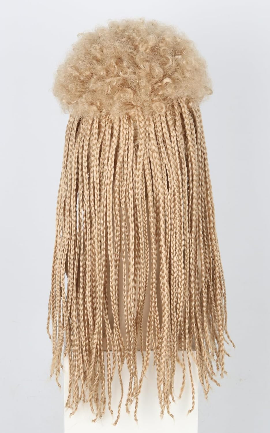 Topcosplay Unisex Blond Braids Mullet Wig - Long Dreadlocks for Men or Women - Funny Wigs for Halloween Costume Parties