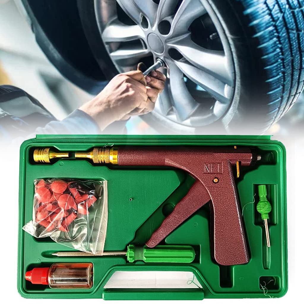 Kit di riparazione pneumatici per auto, camion, moto, ATV Utv, kit per pneumatici fuoristrada per riparare forature e tappi per pneumatici, kit resistente
