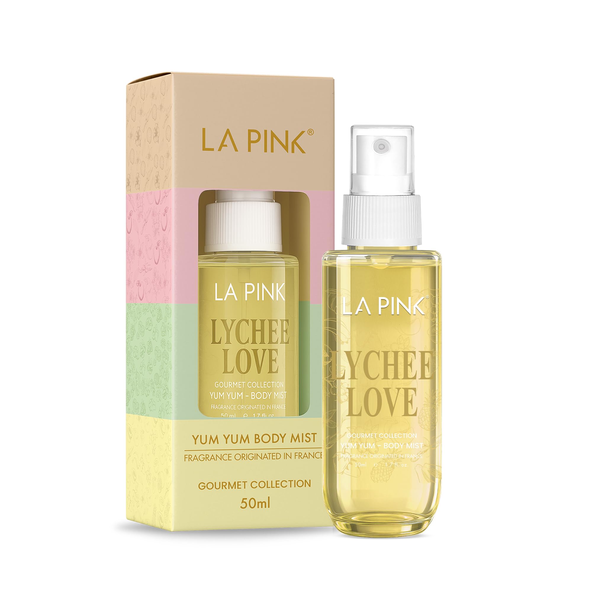La Pink Body Mist Perfume for Woman | Lychee Love Tropical Gourmet Aroma with Citrus, Vanilla & Musk | Skin Friendly Unisex Long Lasting Fragrance Spray | Lasts Up to 6 Hours | 50ml-image-10
