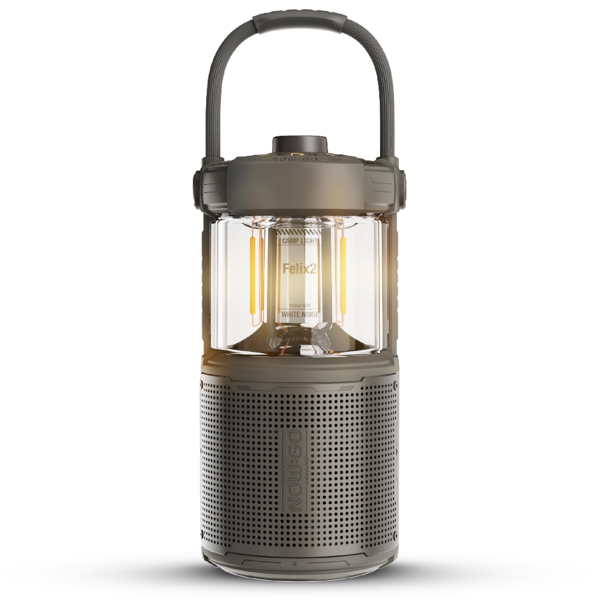 Felix lampes de camping LED avec haut-parleur Bluetooth – Rechargeable, lumière à 360 °, son 20 W, étanche IPX7, batterie 24 h, USB, musique extérieure, lanterne de camping pour tente