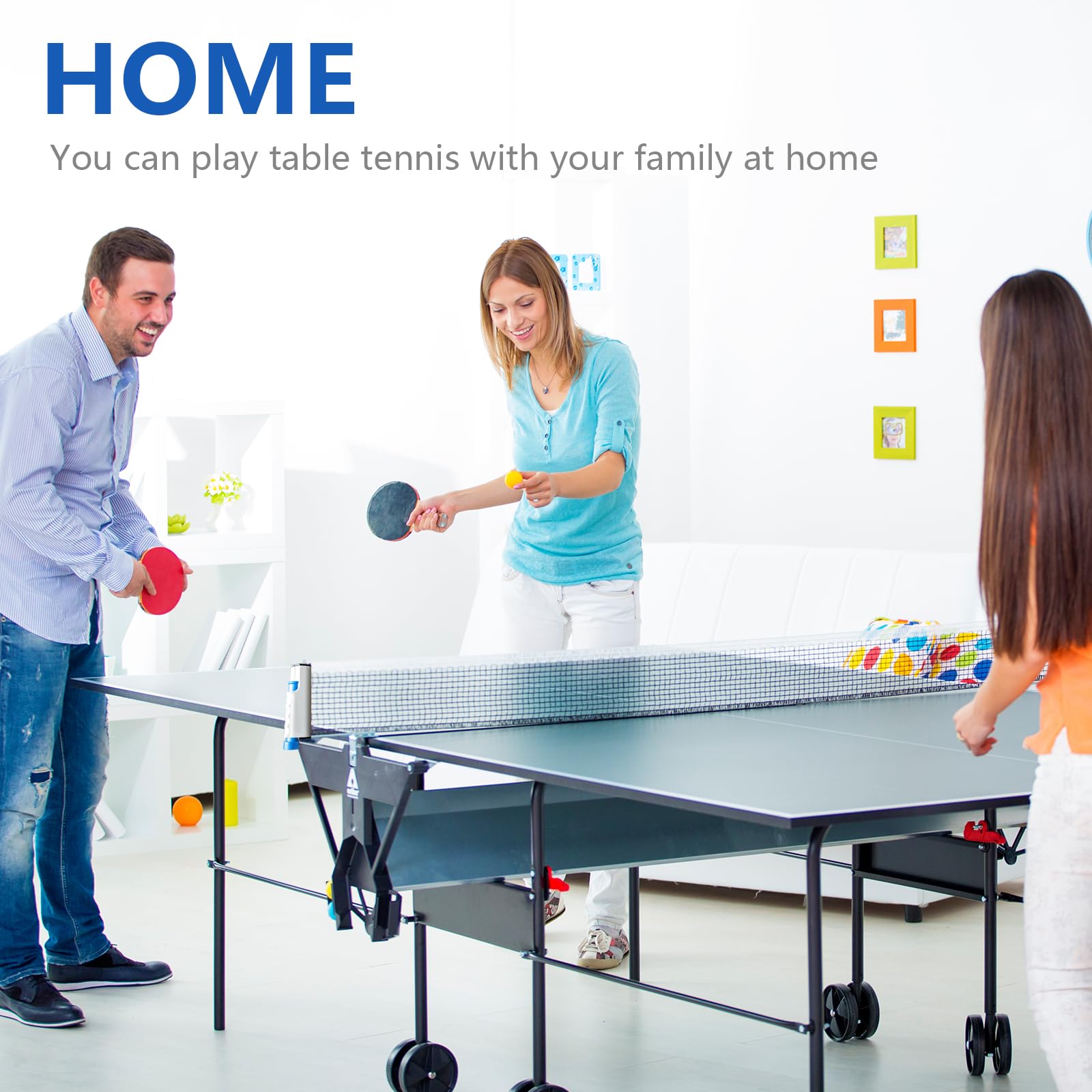 Rete da Ping Pong Rete da Ping-Pong Estensibile, Gioca Ovunque Rete Ping Pong Portatile Rete di Sostituzione, Rete Pingpong da Tavolo Smontabile Ideale per la Strada, in Vacanza o in Giardino