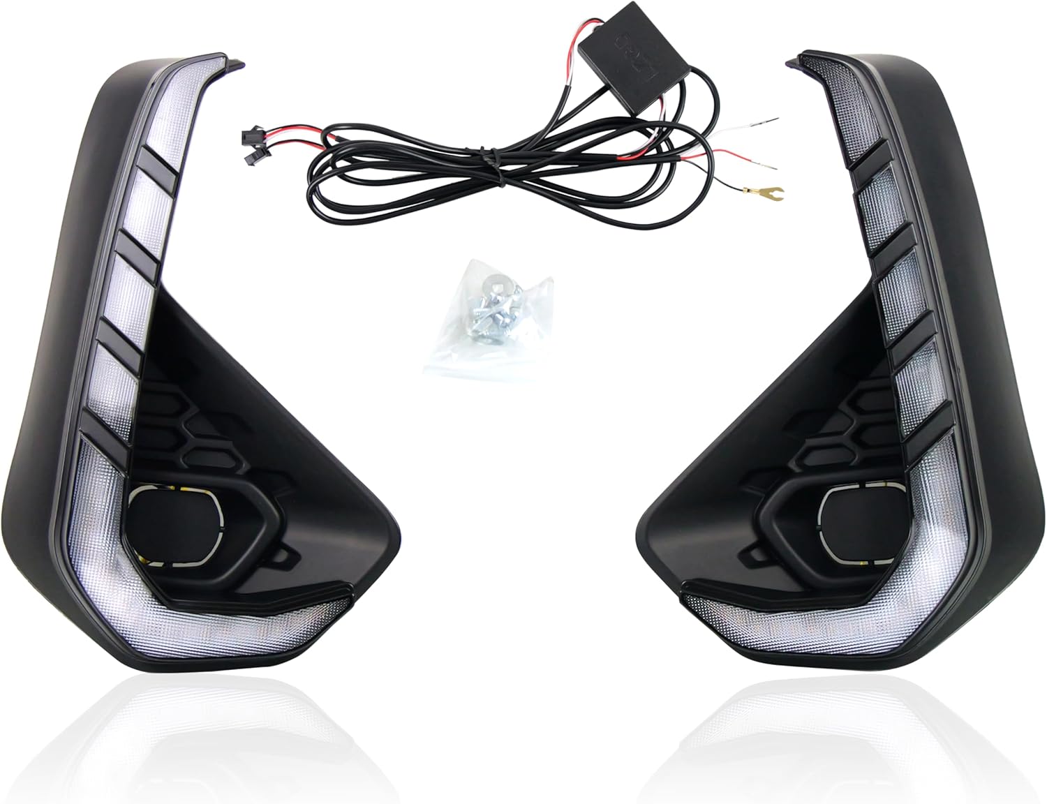 for Toyota Hilux 2024-2025 Front Fog Light Lamp LED DRL Daytime Running Lights 2pcs Car Accessories