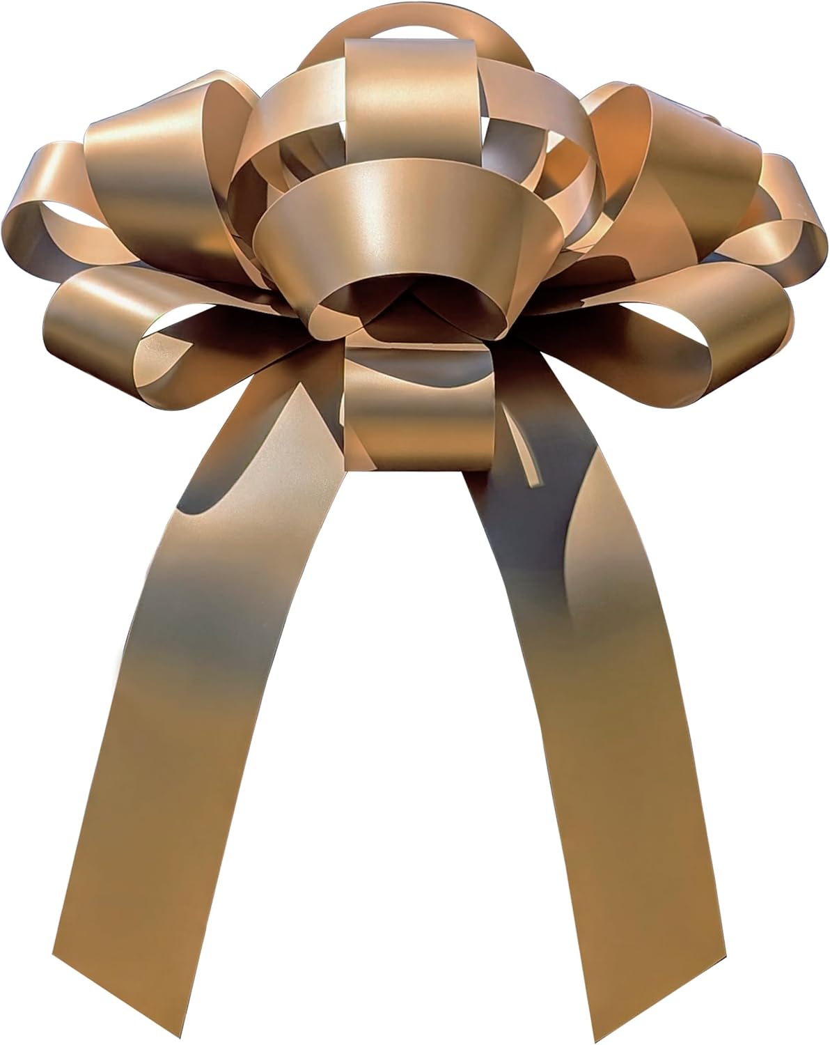 CarBowz Big Car Bow for Car Decorations and Birthday Car Gifts, Large Bow Ribbon, Magnet, Car Safe Sticker Included, Fully Assembled 30" Wide Huge Bow, No Suction Cup Needed (Gold)