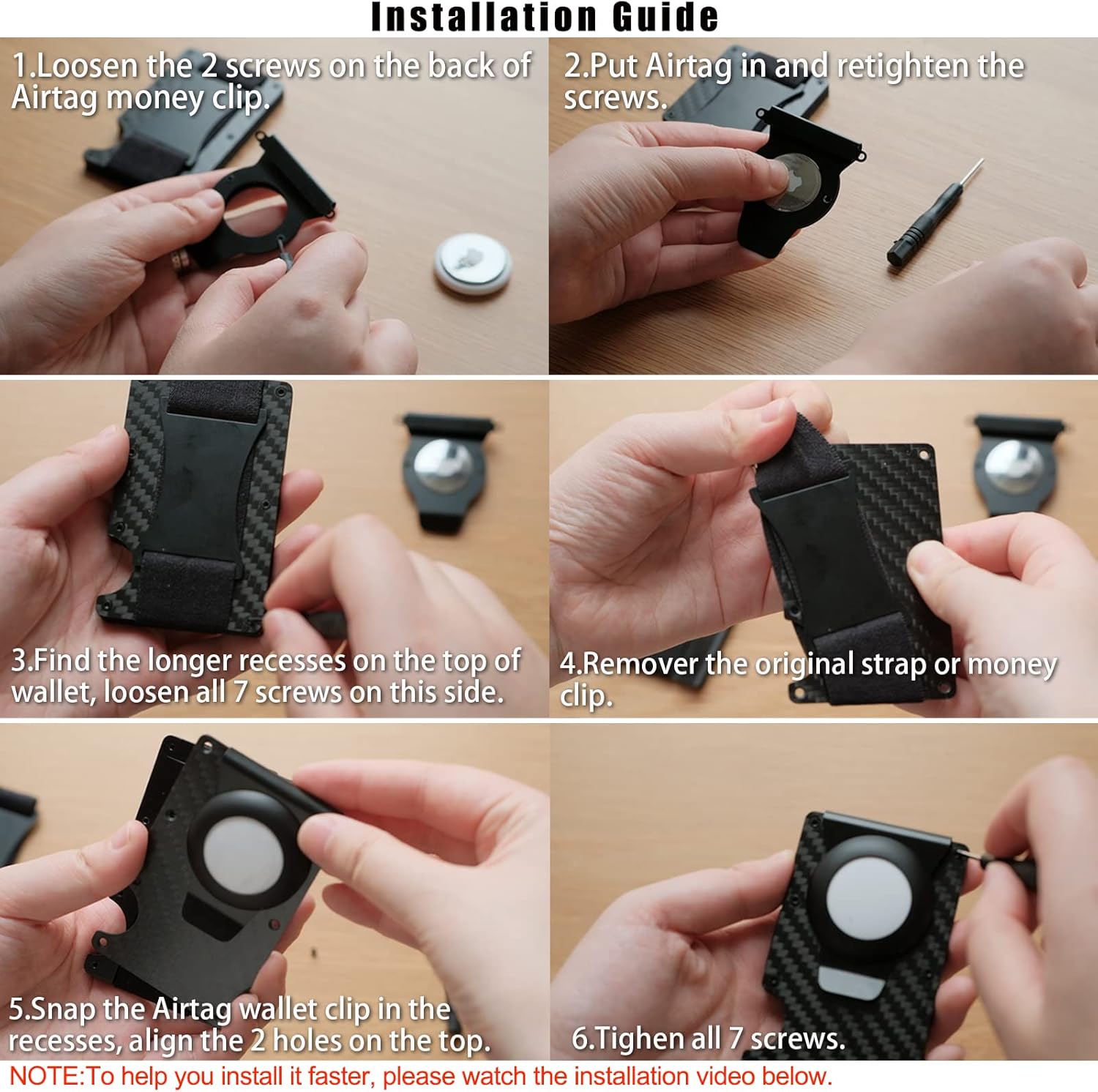 Holder Compatible with Airtag Gen 2/Gen 1 for Wallet, Money Clip for Metal Wallet, Minimalist Slim Anti-Lost Tracker Case Accessories Attachment for Apple Airtag 2/1 - Image 6