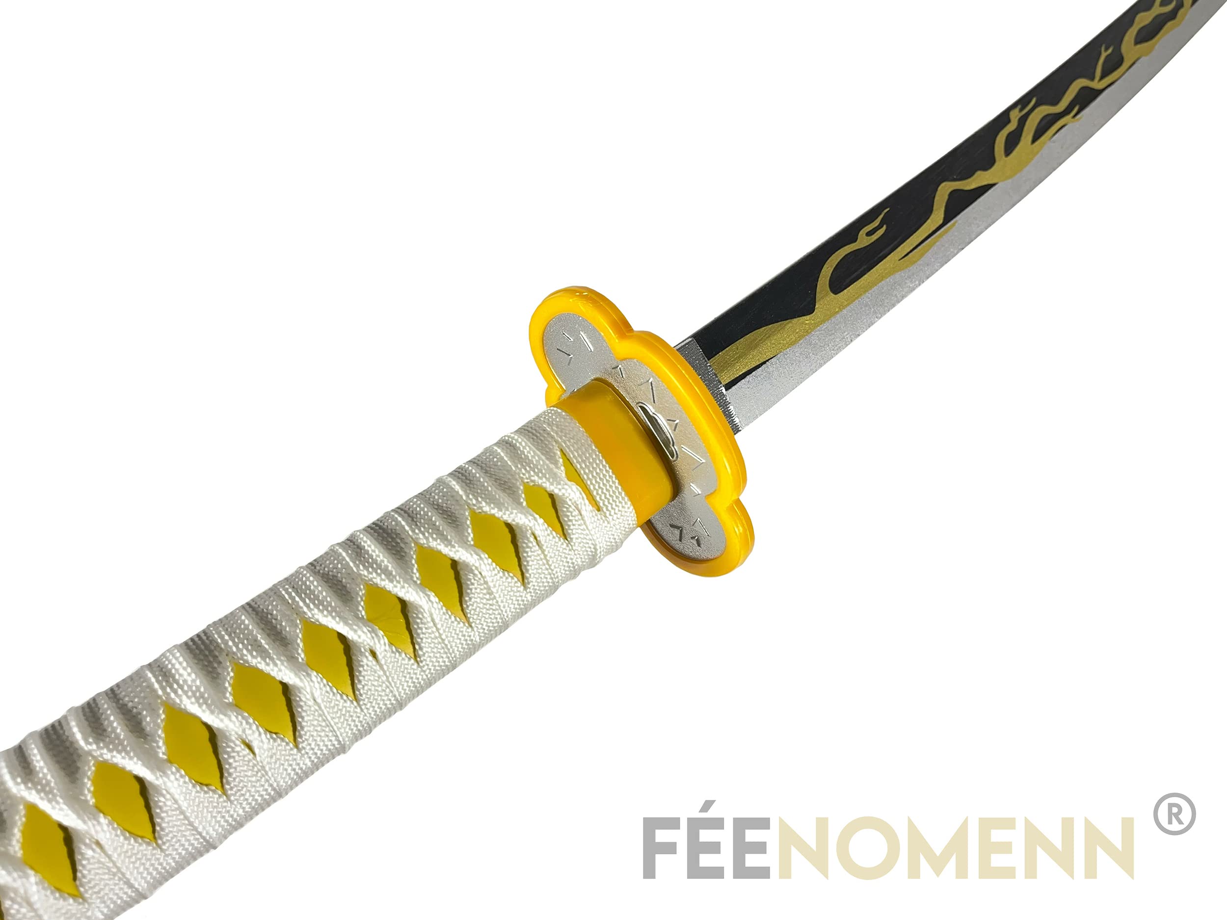 FEENOMENN Demon Slayer : Kimetsu No Yaiba - Katana Replica Lama di Legno - ZENITSU AGATSUMA