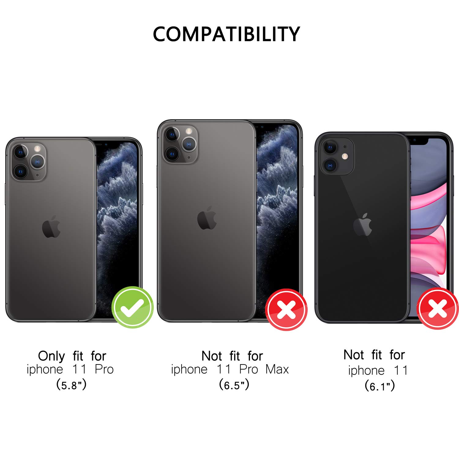 japezop iPhone 11 Pro Case,iPhone 11 Pro Case Wallet for Women or Men with [RFID Blocking] Credit Card Holder, Leather Flip Book Phone Case Cover for iPhone 11 Pro 5.8 Inch(Wine Red)